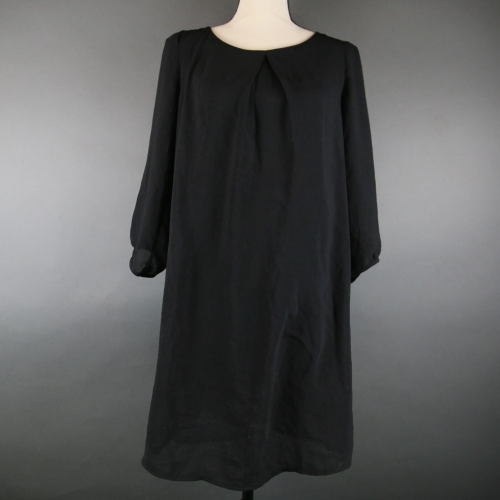 H&M Black Back Zip Up Dress Size 6